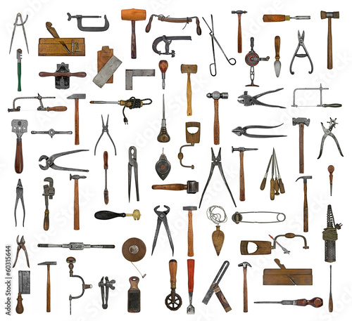 vintage tools collage
