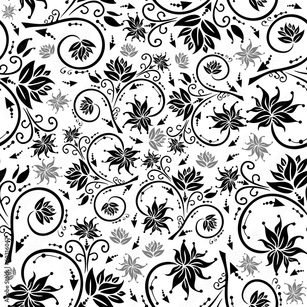 Seamless floral background Seamless floral background