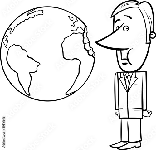 business concept cartoon illustration