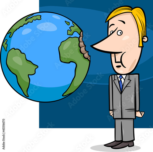 business concept cartoon illustration