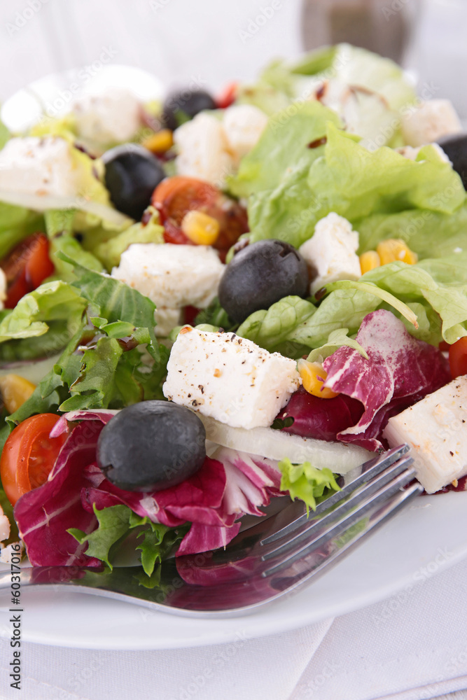 vegetable salad with feta vegetable salad with feta