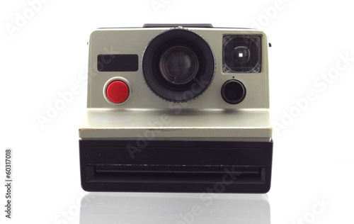 instant camera isolated on white background