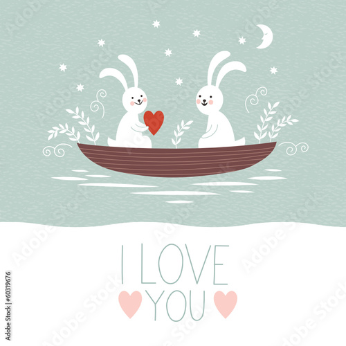 Valentine's day or wedding card