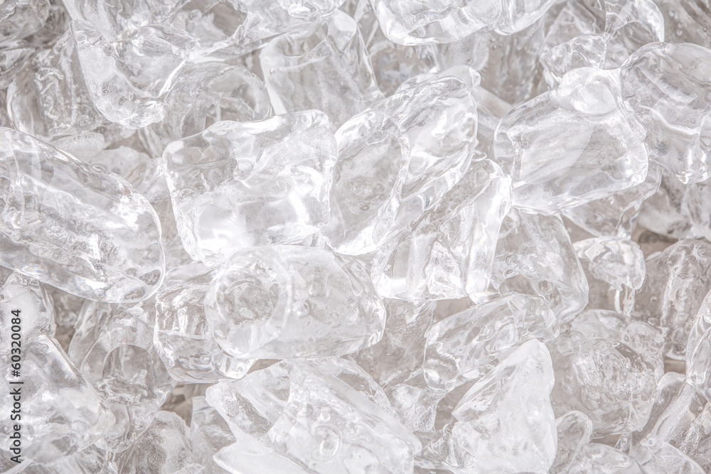Ice cubes background close up view Ice cubes background close up view