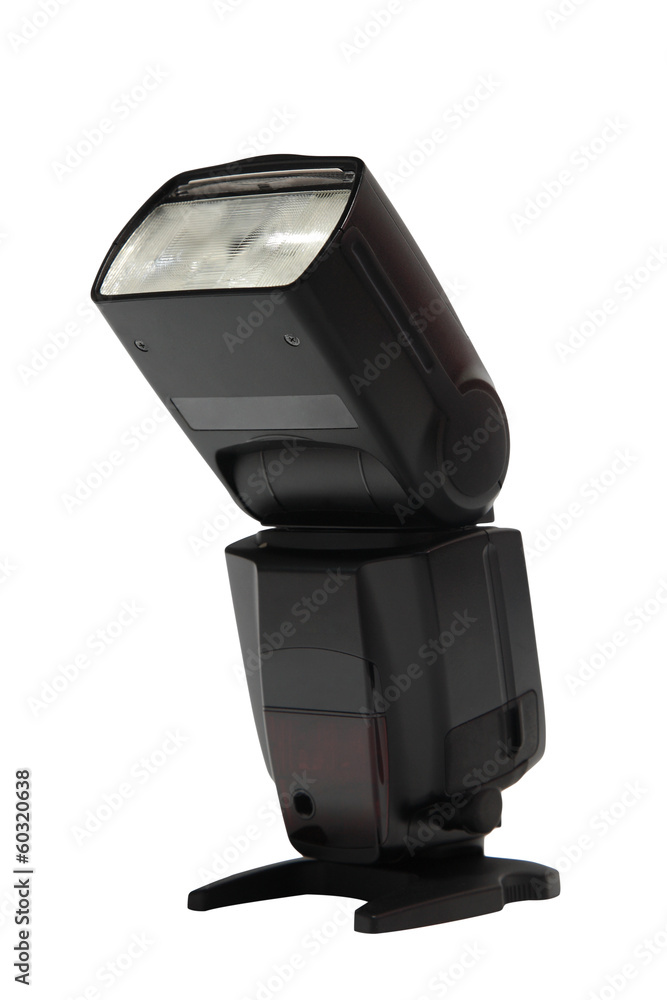 Camera flash speedlight isolated Camera flash speedlight isolated