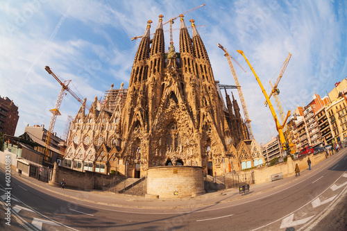 Canvas Print Sagrada Familia in Barcelona