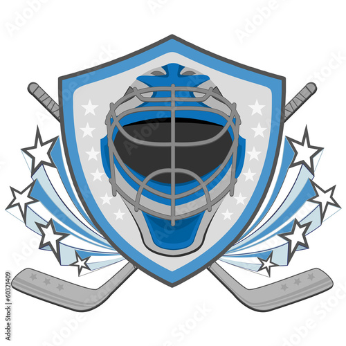 Ice hockey labels, badges
