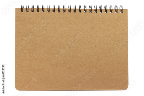 notepad isolated on white background