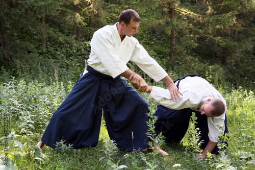 Training  martial art  Aikido.