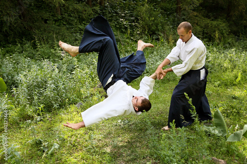 Training  martial art  Aikido.