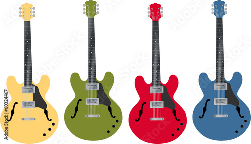 Electric guitar vector pack
