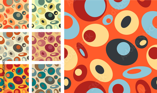 Abstract bubbles vector pattern pack
