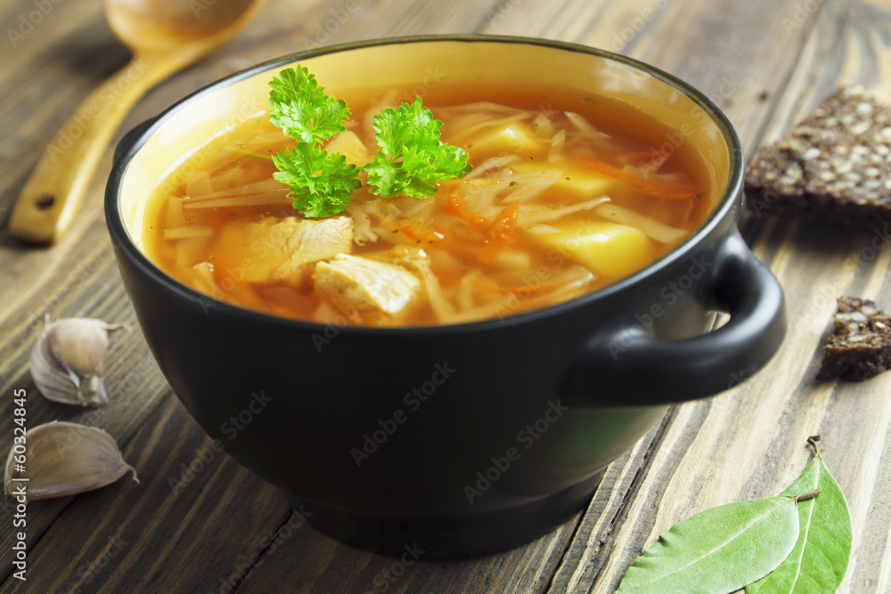 Cabbage soup with meat Cabbage soup with meat