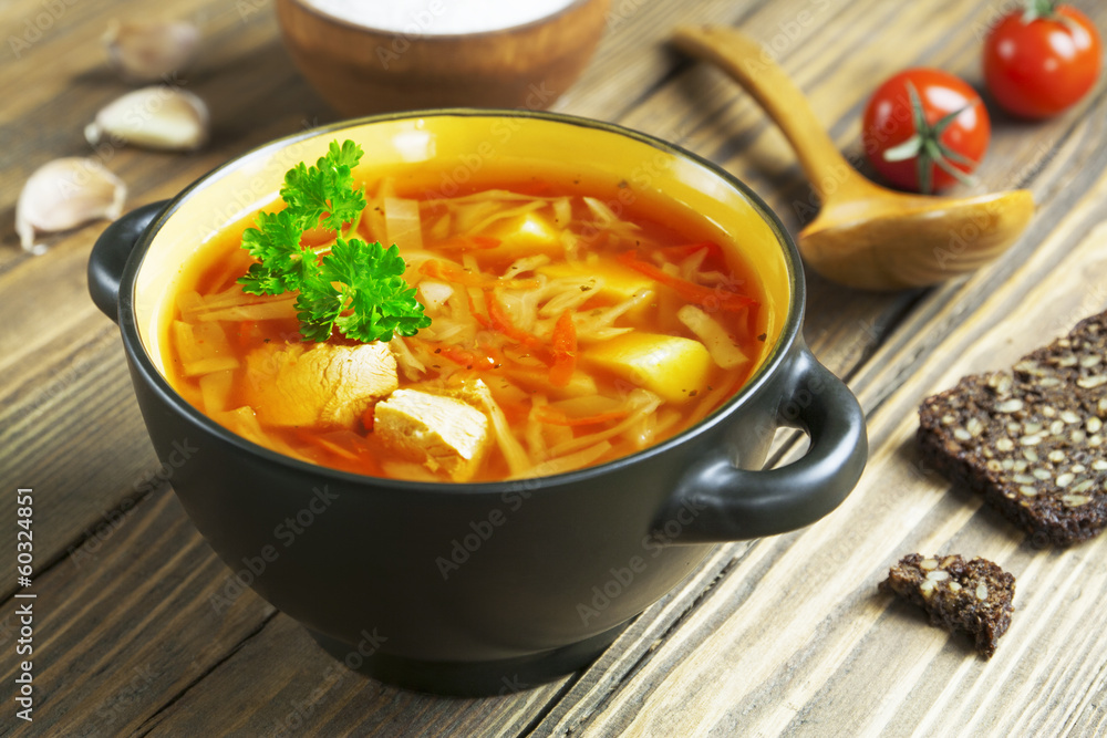 Cabbage soup with meat Cabbage soup with meat