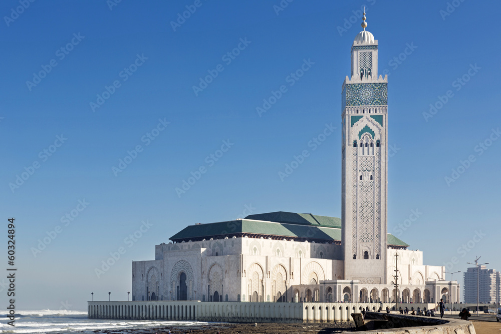 Fototapeta premium Moschee Hassan II in Casablanca, Marokko
