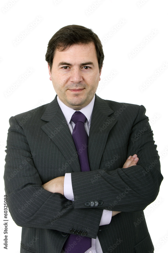 business man portrait on a white background business man portrait on a white background