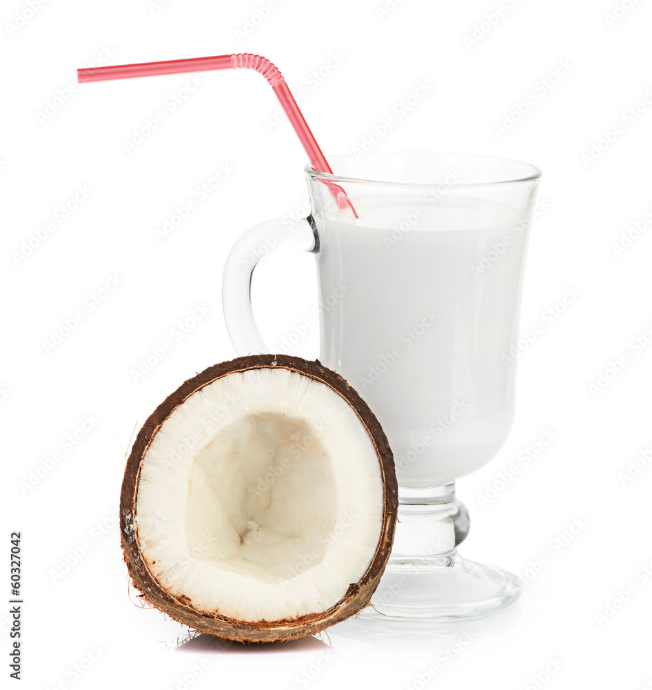 coconut and milk glass coconut and milk glass