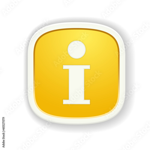 The info glossy badge