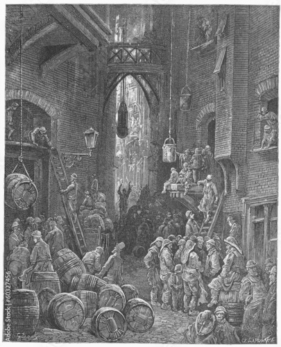 A Riverside Street - Gustave Dore's London: a Pilgrimage