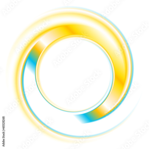 Colourful vector logo shape
