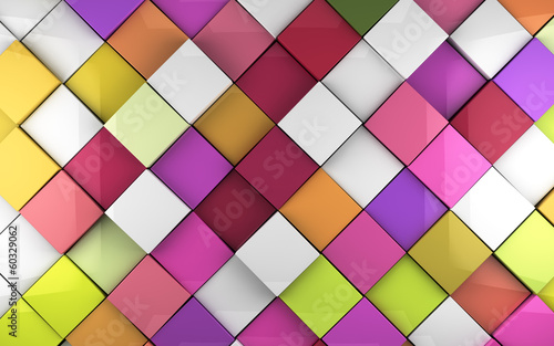 Fondo 3d cubos de colores