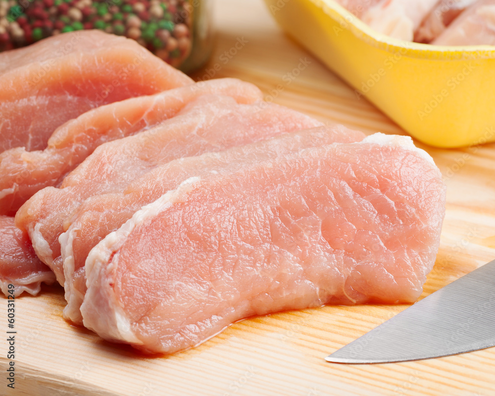Piece of fresh raw meat background Piece of fresh raw meat background