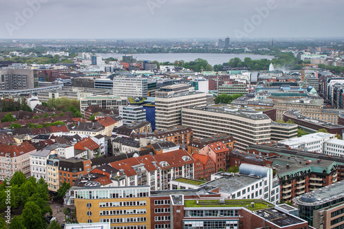 Aerial view of Hamburg, Germany © Matyas Rehak