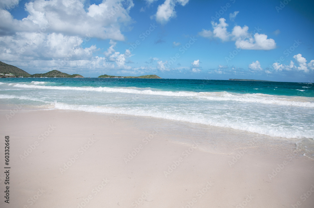 Orient Beach on St. Maarten Carribean Island