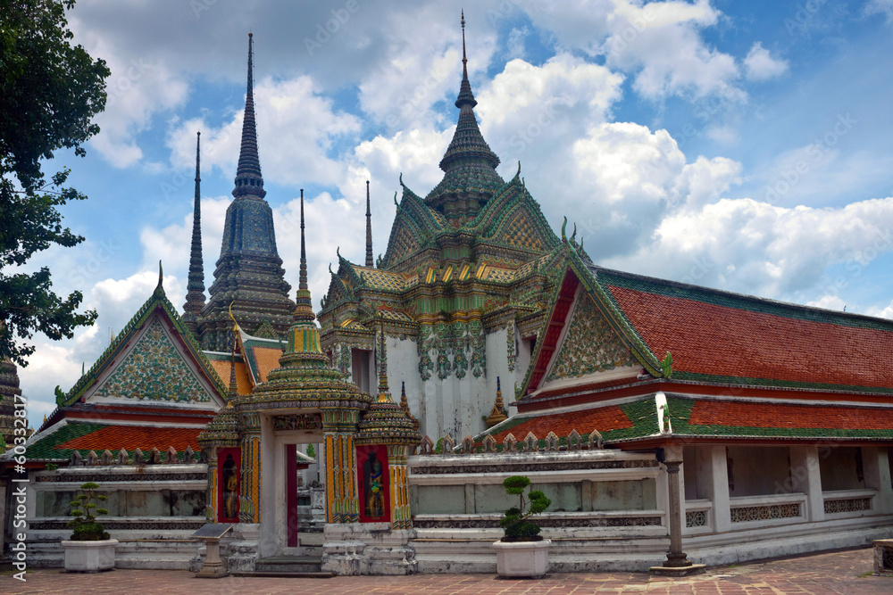 Complex of temple Wat Pho, Bangkok, Thailand Complex of temple Wat Pho, Bangkok, Thailand