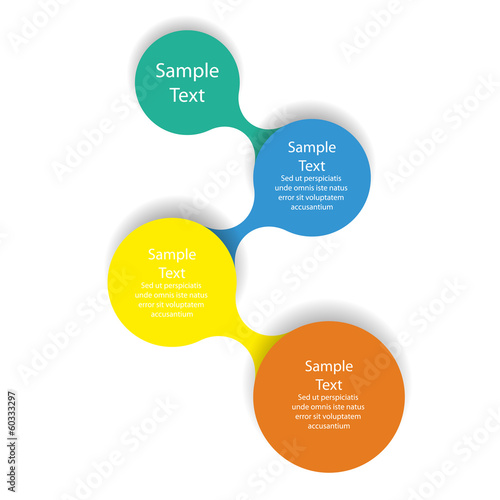 colorful round diagram infographics for presentations