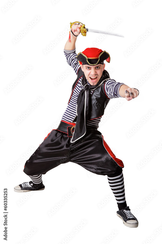 Actors in a suits of the pirates Actors in a suits of the pirates