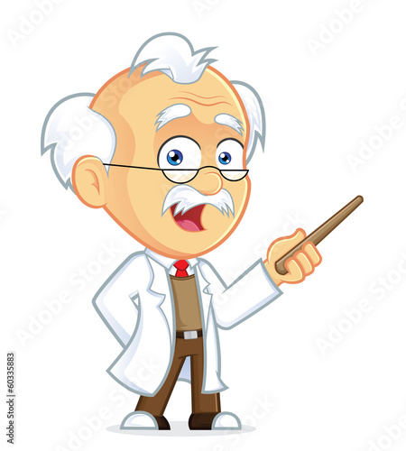 Professor Holding a Pointer Stick