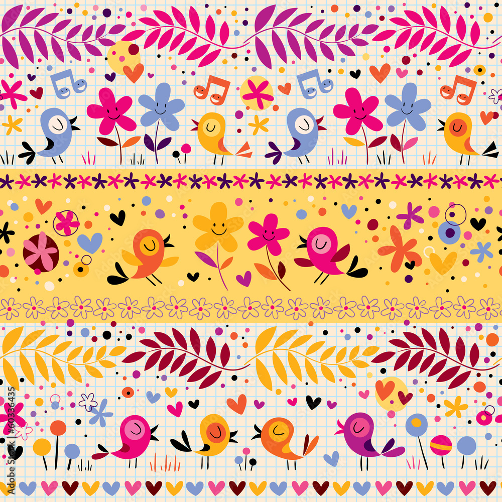birds and flowers pattern birds and flowers pattern