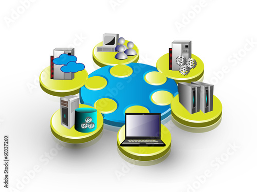 Enterprise application integration 3d Puzzle view