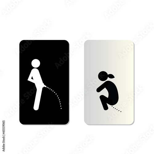 toilet symbol tag