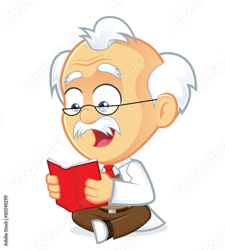 Professor Reading a Book