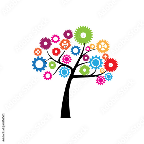 Vector logo green economy