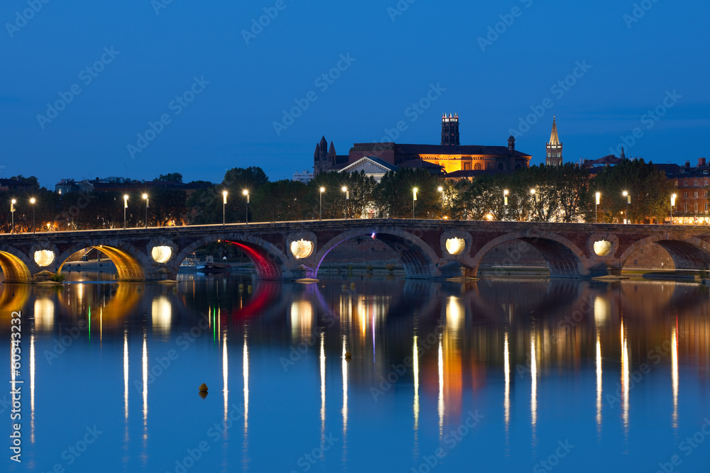 Toulouse at a summer night