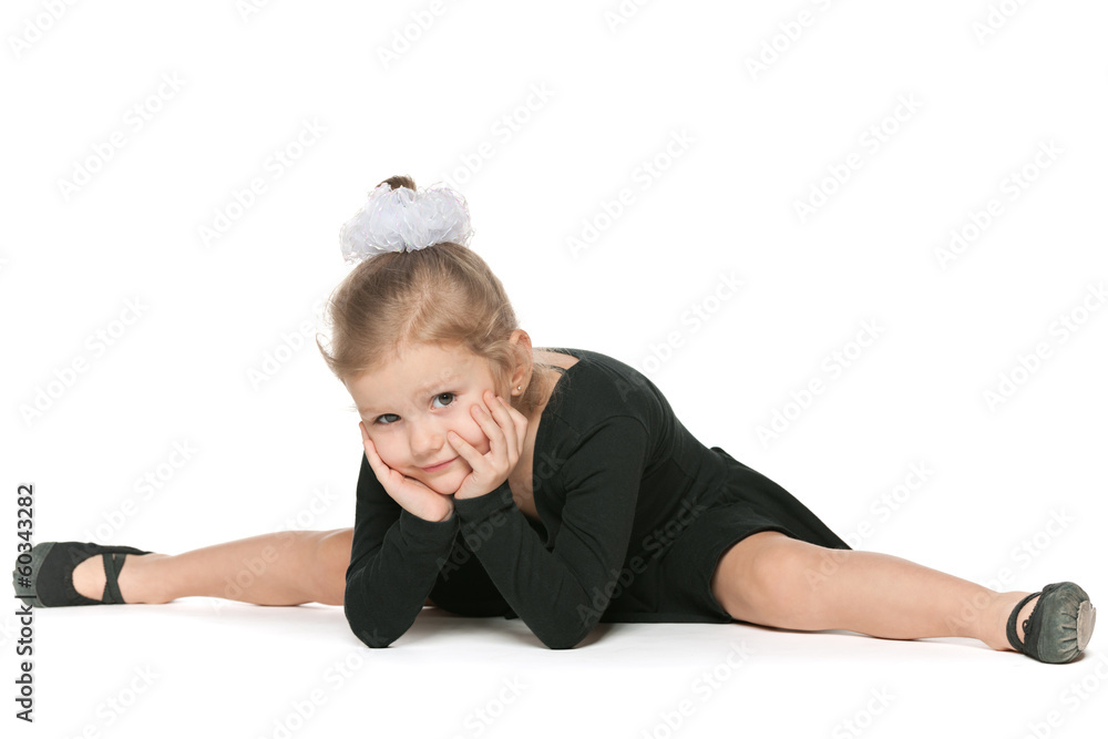 Young dancer on the floor Young dancer on the floor