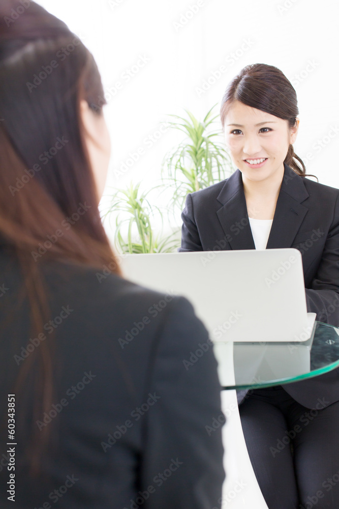 young asian businesswomen working