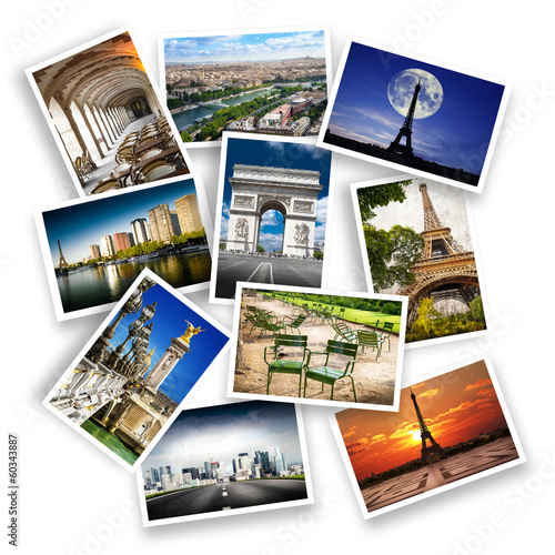 Fototapeta cartoline da Parigi