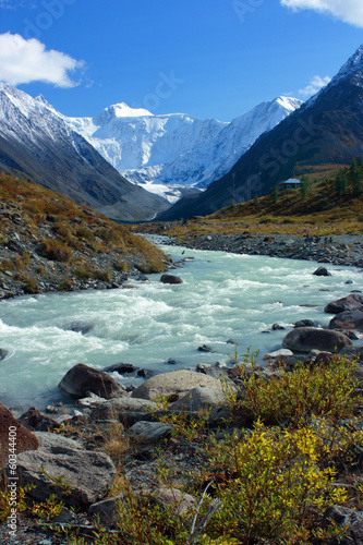 Mountain Altai. The river Akkem, a kind on the White whale