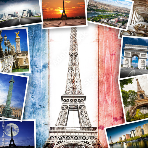 Fototapeta Cartoline da Parigi