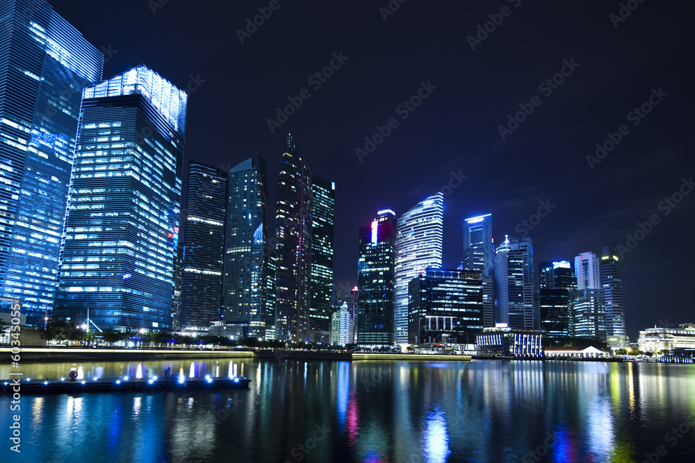 Cityscape of Singapore, financial centre