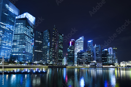 Cityscape of Singapore  financial centre