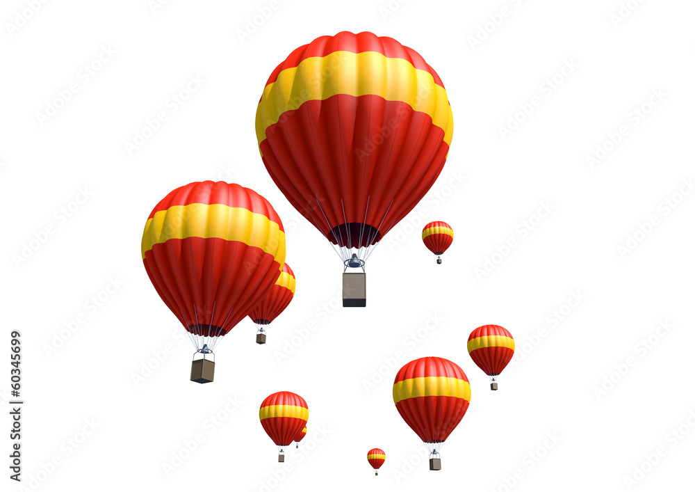 Naklejka premium Hot Air Balloons