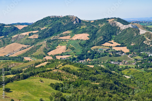 View from castle of Montebello. Emilia- Romagna. Italy. © Mi.Ti.