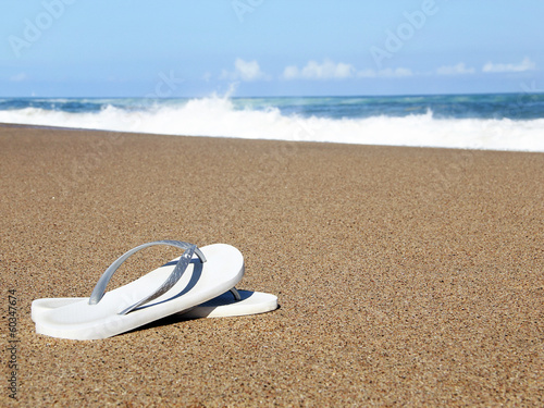 Beach flip flops