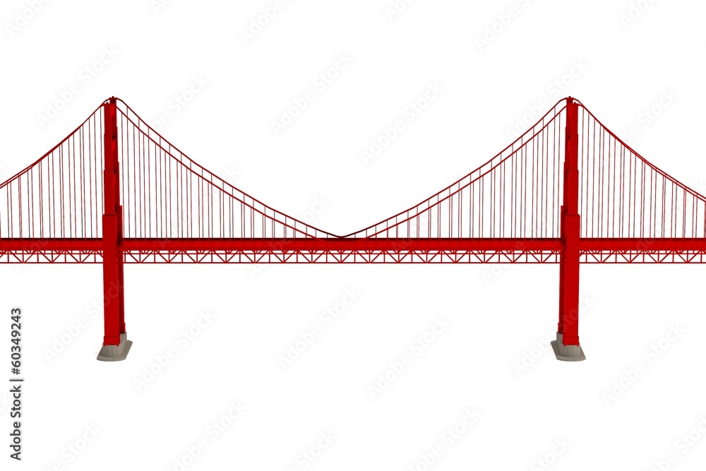 Obraz premium realistic 3d render of bridge