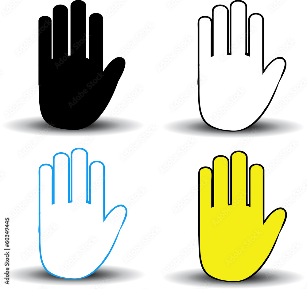 Obraz premium Hand icons